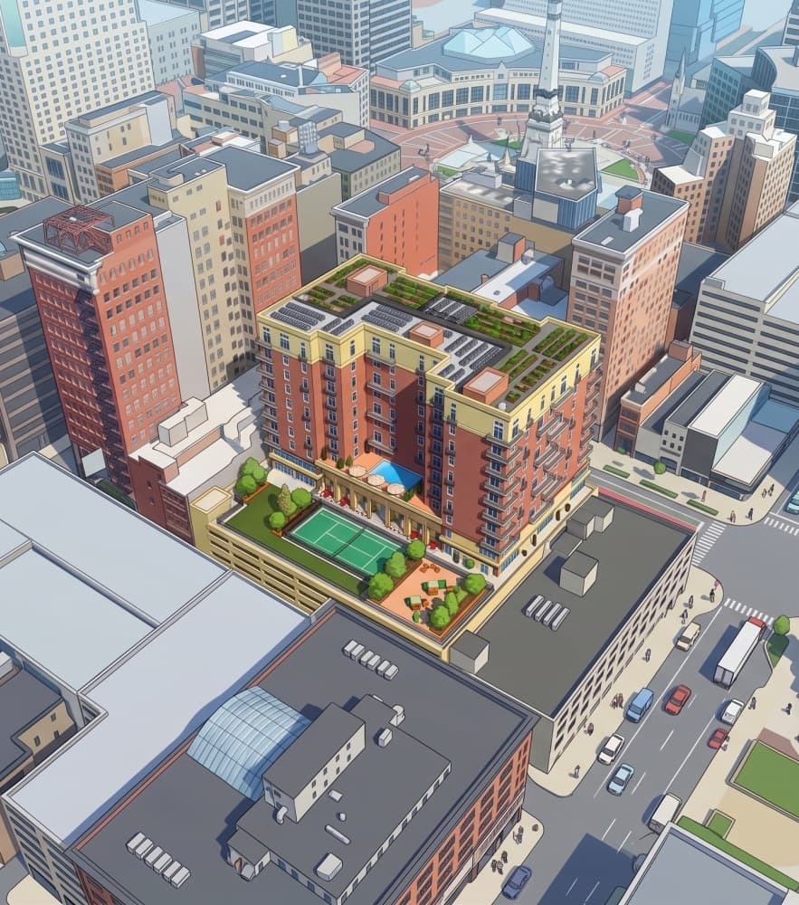 high fidelity rendering of Indy dev proposal