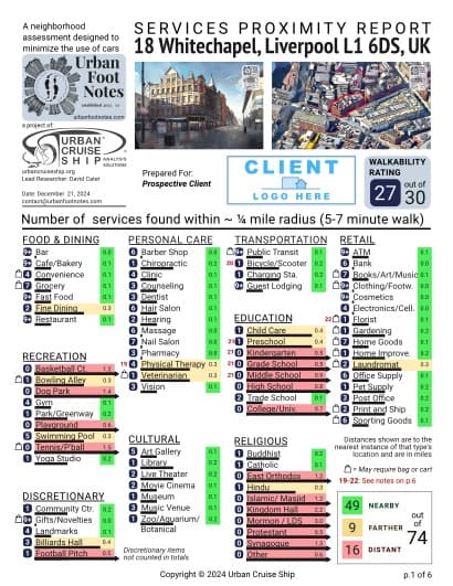 Property report preview for 18 Whitechapel, Liverpool L1 6DS, UK