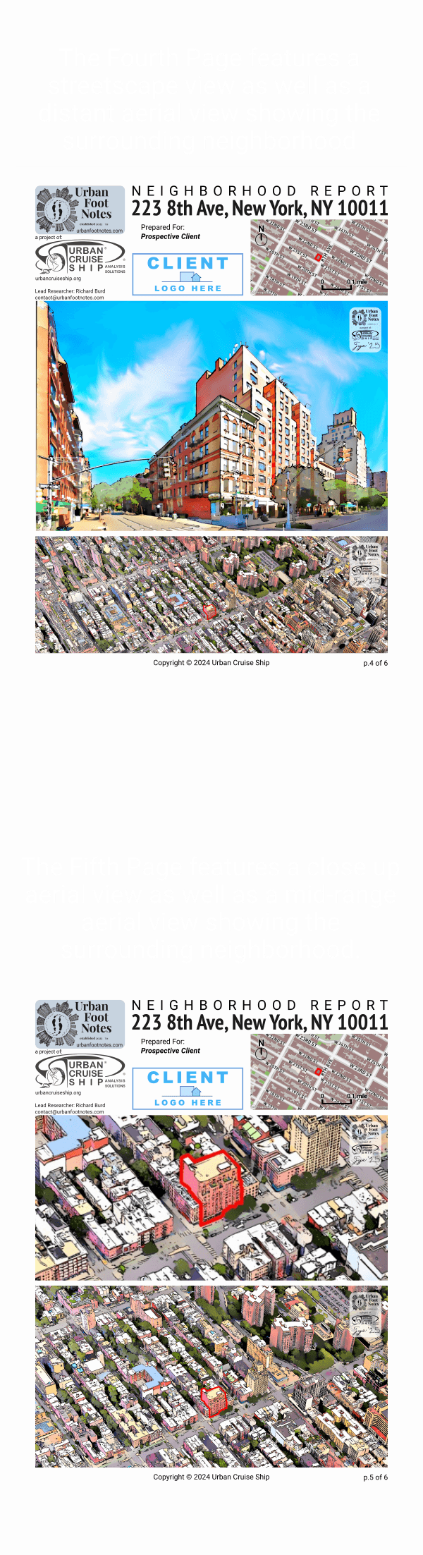 Fourth & Fifth pages of the product, mobile version